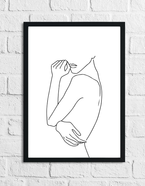 Load image into Gallery viewer, Women's Body Line Work Bathroom Bedroom Dressing Room Wall Decor Print by WinsterCreations™ Official Store
