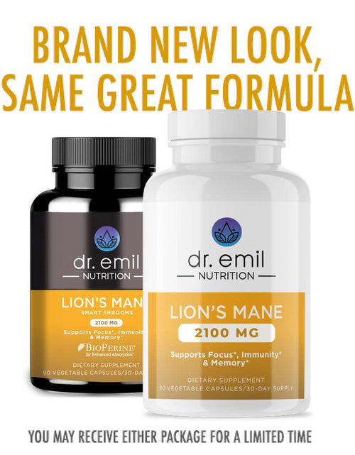Load image into Gallery viewer, Lions Mane Mushroom Capsules by Dr Emil Nutrition
