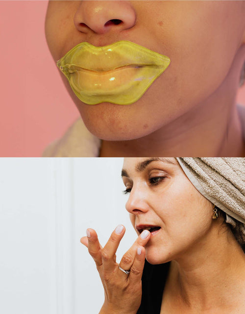 Load image into Gallery viewer, Lip Care Luxe Duo: Hydrating Lip Masks (Pack of 6) &amp; Lip Sleeping Mask 2 Pack by Pursonic
