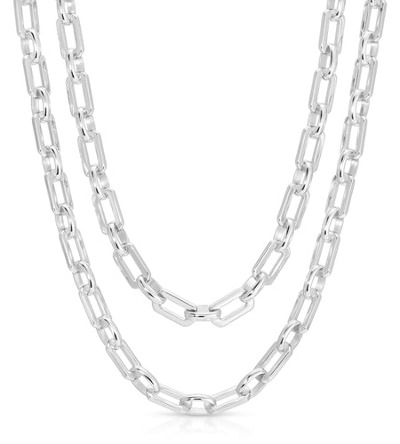 LIV DOUBLE CHAIN NECKLACE by eklexic jewelry