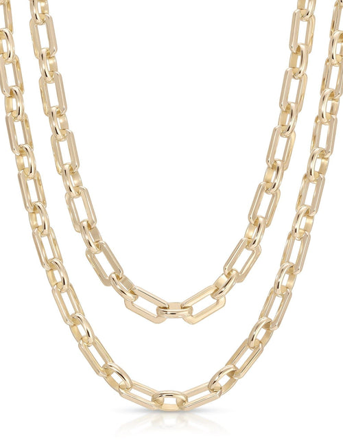 Load image into Gallery viewer, LIV DOUBLE CHAIN NECKLACE by eklexic jewelry
