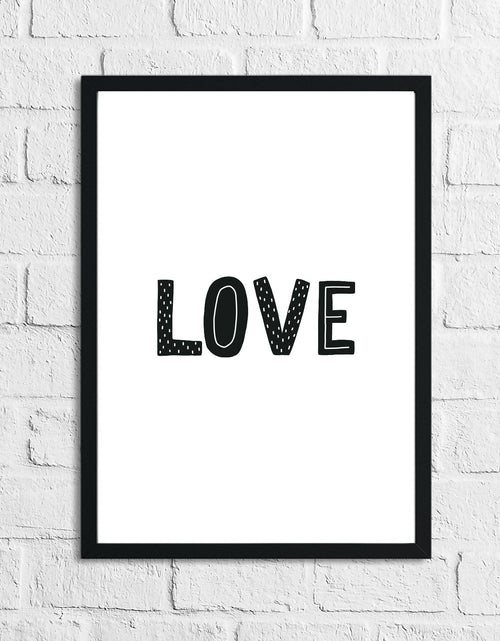 Load image into Gallery viewer, Scandinavian Love Children's Nursery Bedroom Wall Decor Print by WinsterCreations™ Official Store
