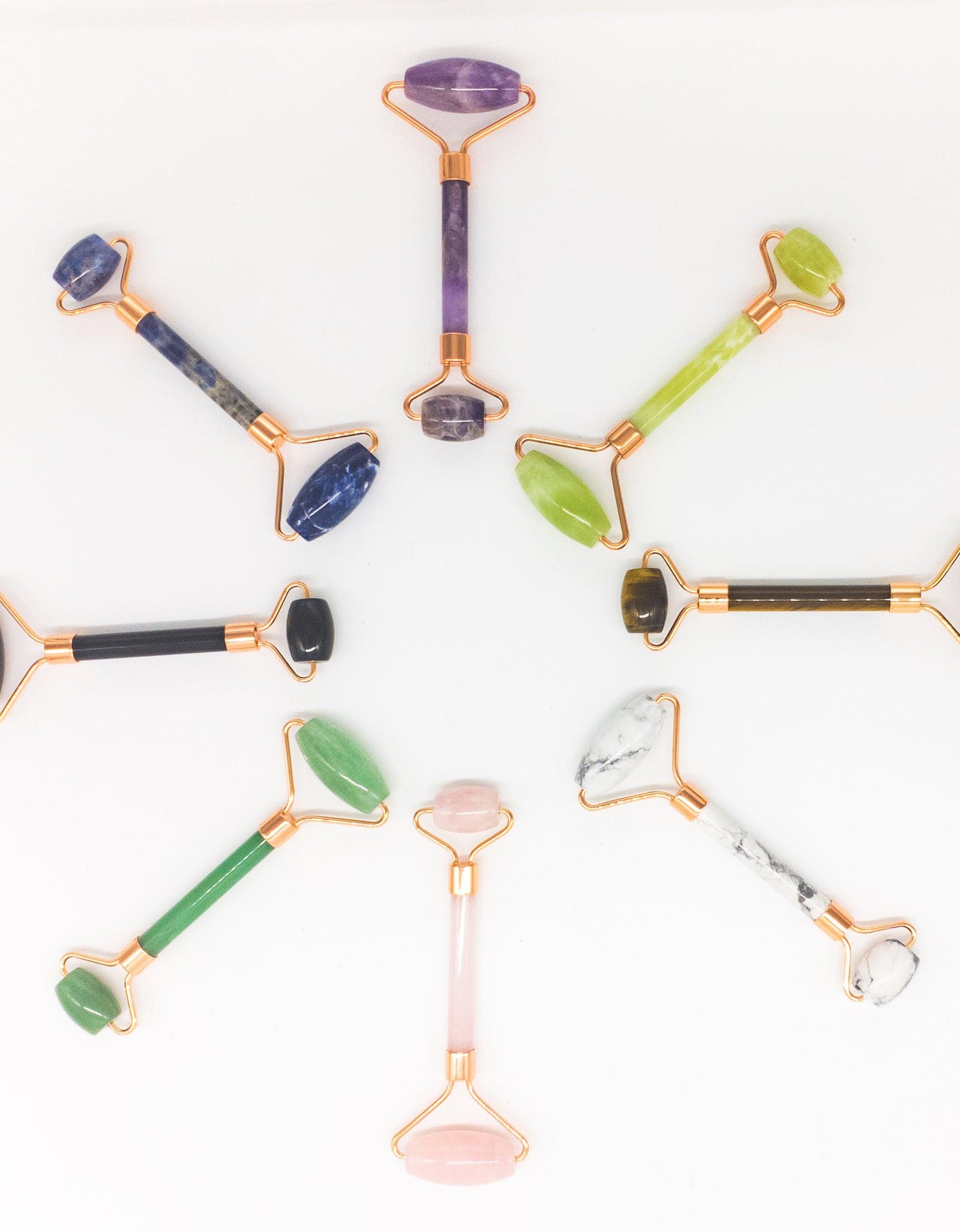 Copper & Crystal Face Roller - Massager by Whyte Quartz