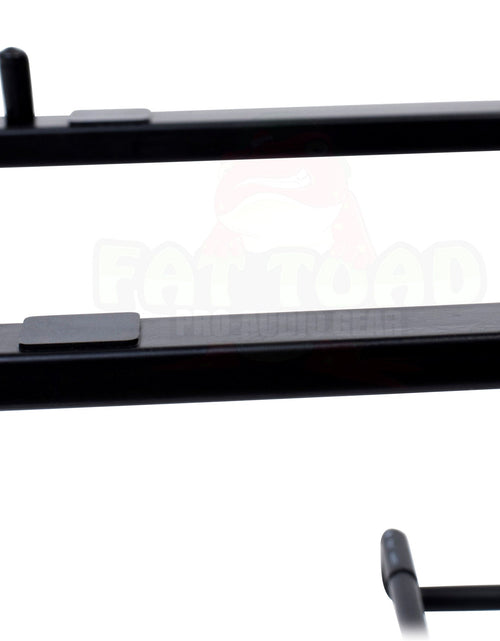 Load image into Gallery viewer, Folding DJ Laptop Stand with Sub-tray Shelf by FAT TOAD - Pro Audio Computer Table Top Rack Stand Mount for iPads, Mixer Controller &amp; Tablets PC Gear by GeekStands.com
