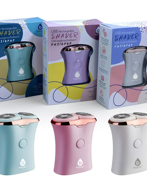 Load image into Gallery viewer, Rechargeable USB Ladies Shaver, Removes Hair Instantly &amp; Pain Free by Pursonic
