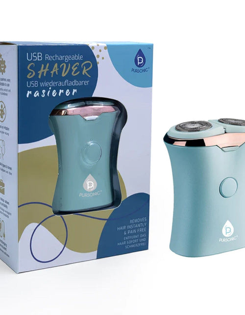Load image into Gallery viewer, Rechargeable USB Ladies Shaver, Removes Hair Instantly &amp; Pain Free by Pursonic
