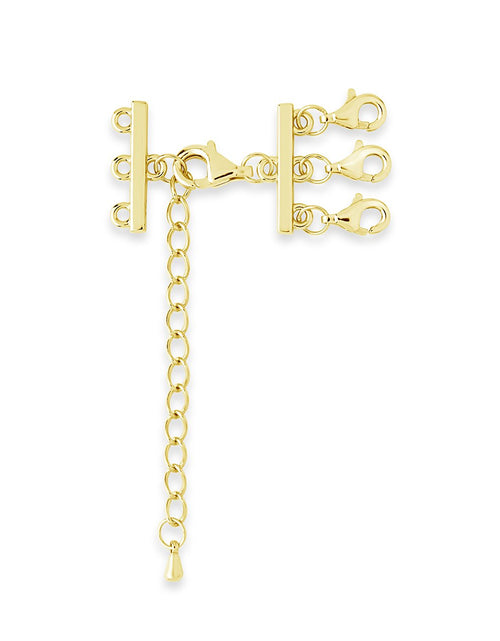 Load image into Gallery viewer, Sterling Silver 3 Layer Necklace Spacer by Sterling Forever
