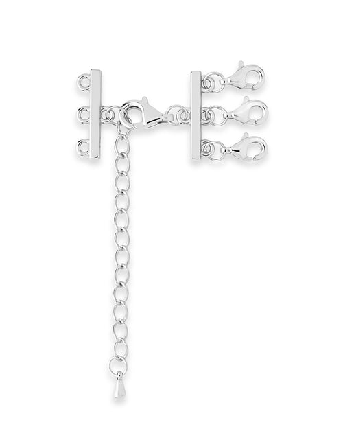 Load image into Gallery viewer, Sterling Silver 3 Layer Necklace Spacer by Sterling Forever
