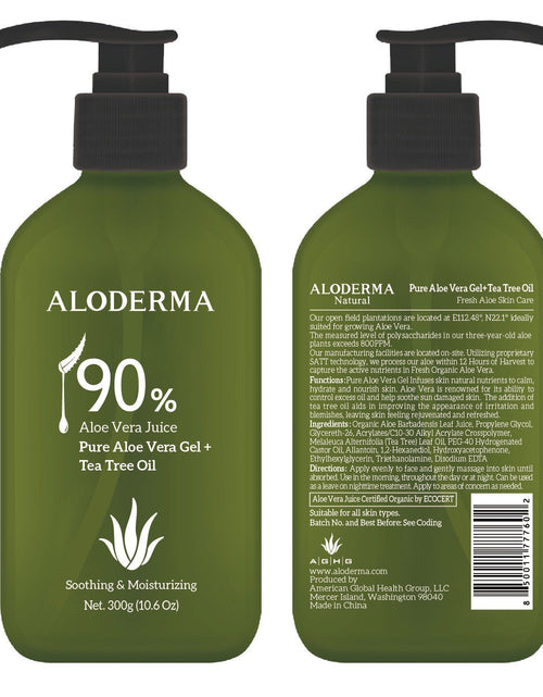 Load image into Gallery viewer, ALODERMA Pure Aloe Vera Gel + Tea Tree Oil by AloeCure
