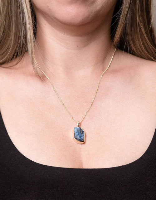 Load image into Gallery viewer, Labradorite Raw Crystal Necklace by Tiny Rituals
