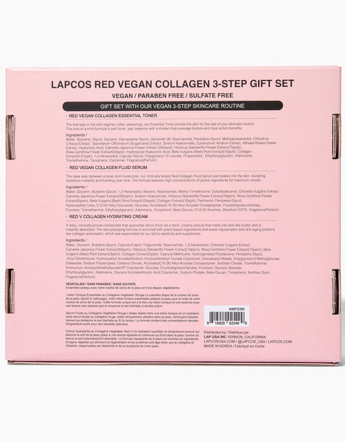 Load image into Gallery viewer, Red Vegan Collagen 3-Step Set by LAPCOS
