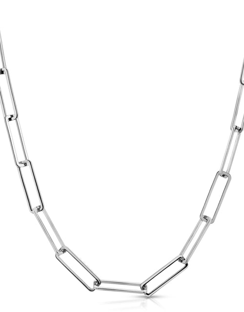 Load image into Gallery viewer, Large Rectangle Link Mask Chain by eklexic jewelry
