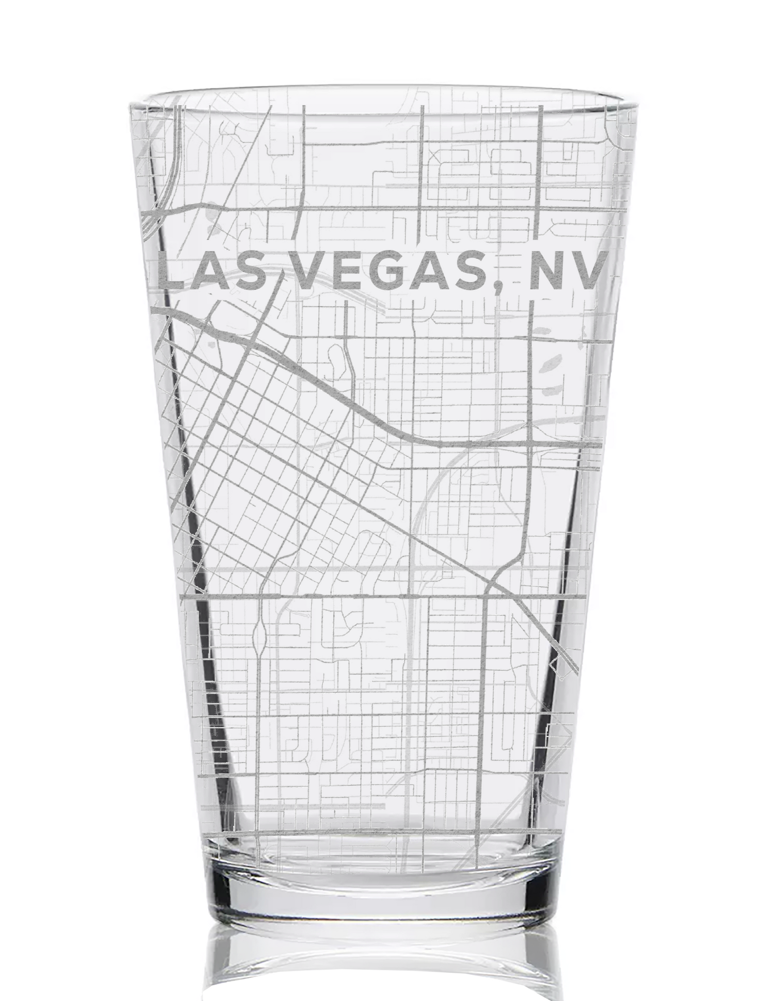 CITY STREET MAP Pint Glasses by LumEngrave