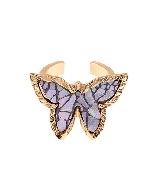Load image into Gallery viewer, Patterned Butterfly Ring by Madeline Love
