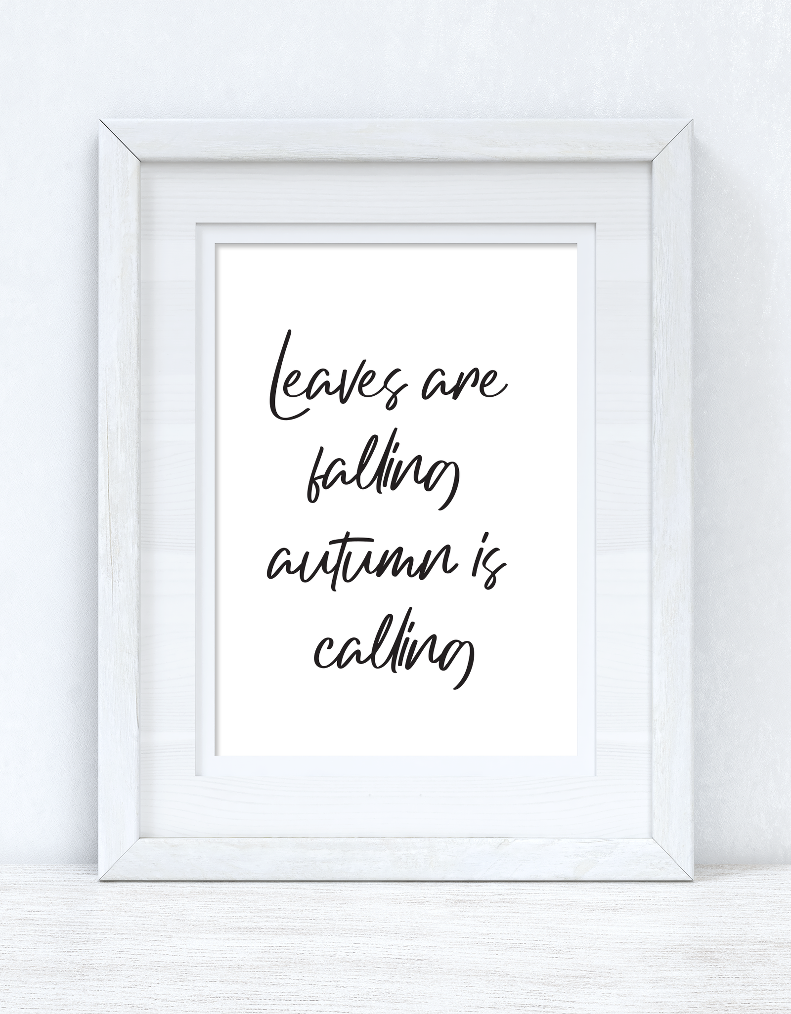 Leaves Are Falling Autumn Seasonal Wall Home Decor Print by WinsterCreations™ Official Store