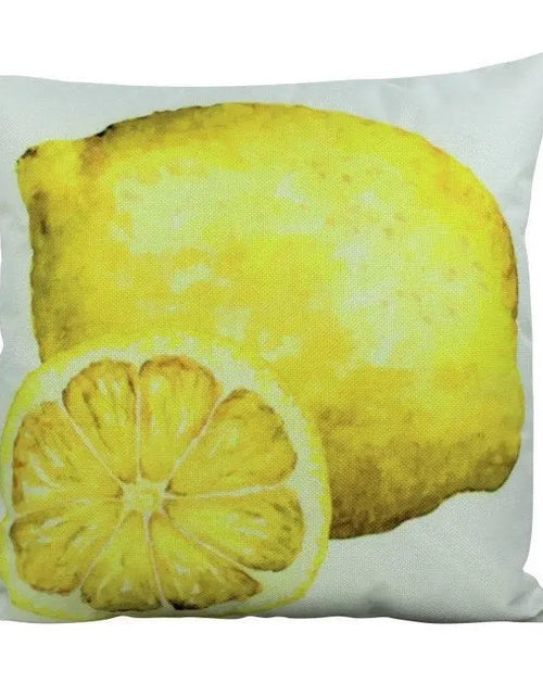 Load image into Gallery viewer, Lemon Slice |  Pillow Cover | Yellow Throw Pillow | Spring Decor | Decorative Throw Pillows | Yellow Accent Pillows | Gift for her | Pillows by UniikPillows
