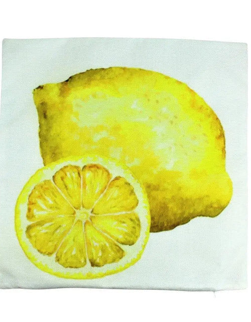 Load image into Gallery viewer, Lemon Slice |  Pillow Cover | Yellow Throw Pillow | Spring Decor | Decorative Throw Pillows | Yellow Accent Pillows | Gift for her | Pillows by UniikPillows
