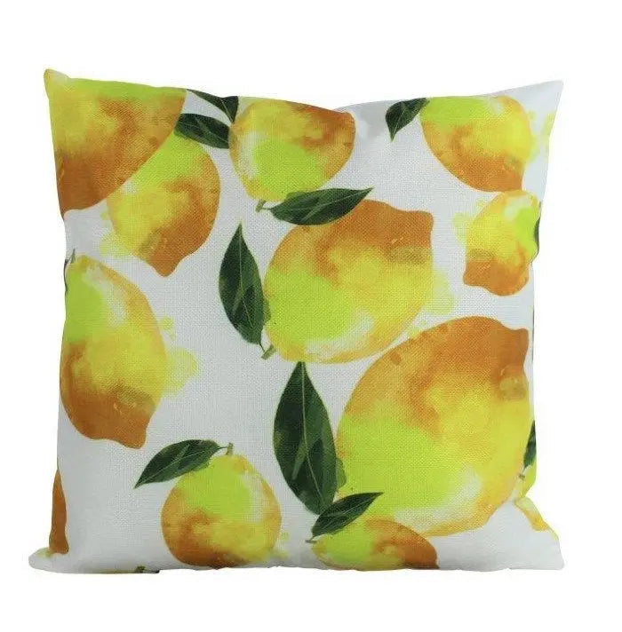 Lemons Repeat Pattern | Pillow Cover | Fruit | Yellow Lemons | Summer Decor | Home Decor | Farmhouse Decor | Bedroom Decor | Kitchen Decor by UniikPillows
