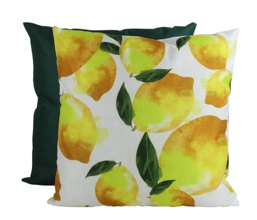 Lemons Repeat Pattern | Pillow Cover | Fruit | Yellow Lemons | Summer Decor | Home Decor | Farmhouse Decor | Bedroom Decor | Kitchen Decor by UniikPillows