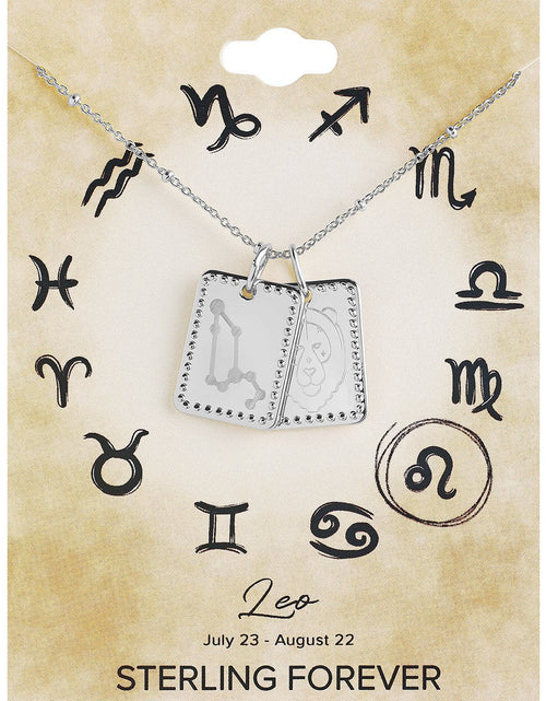 Load image into Gallery viewer, Zodiac Tag Necklace by Sterling Forever
