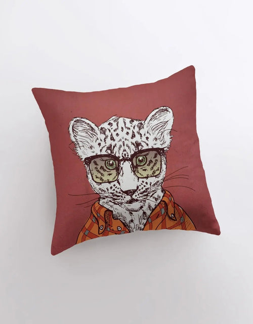 Load image into Gallery viewer, Leopard Hipster | Pillow Cover | Throw Pillow | Home Decor | Designer Pillows Online | Design Accents Pillows | Home Accent Pillows | Gift by UniikPillows
