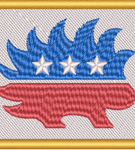 Libertarian Porcupine Morale Patch by Proud Libertarian