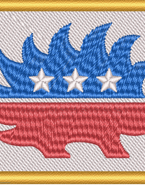 Load image into Gallery viewer, Libertarian Porcupine Morale Patch by Proud Libertarian
