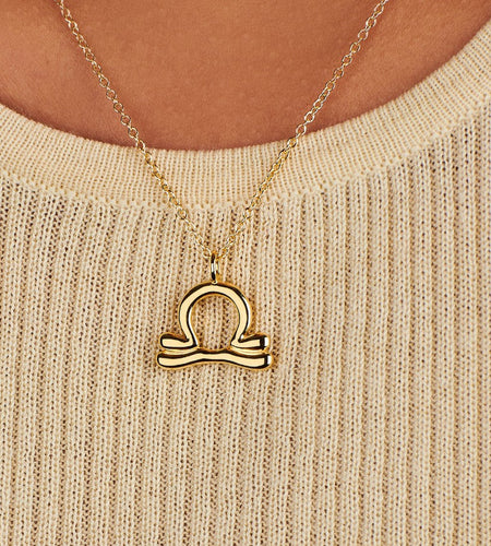 Libra Zodiac Necklace by Little Sky Stone