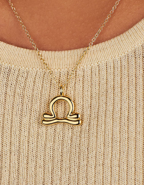 Load image into Gallery viewer, Libra Zodiac Necklace by Little Sky Stone
