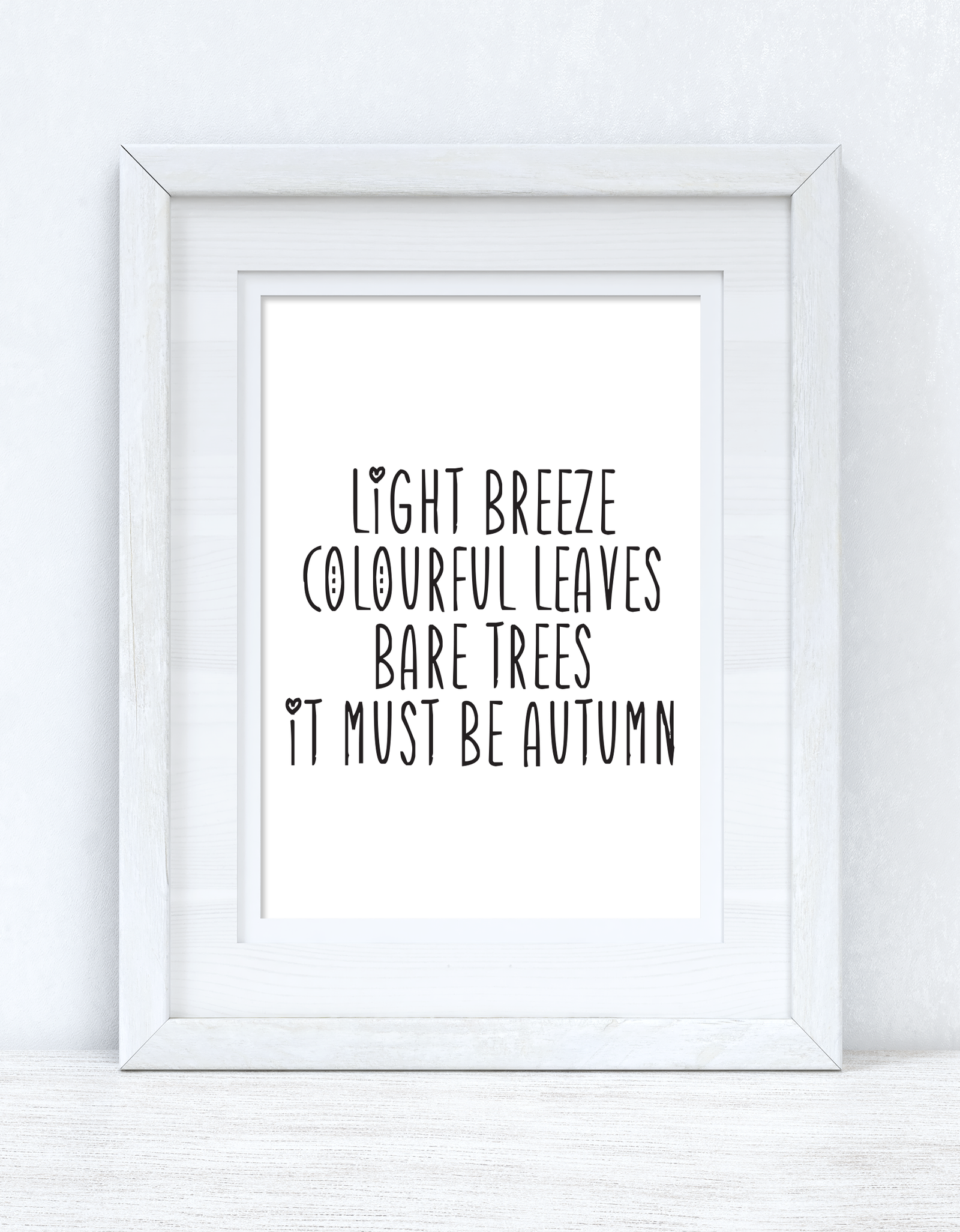 Light Breeze Colourful Leaves Autumn Seasonal Wall Home Decor Print by WinsterCreations™ Official Store
