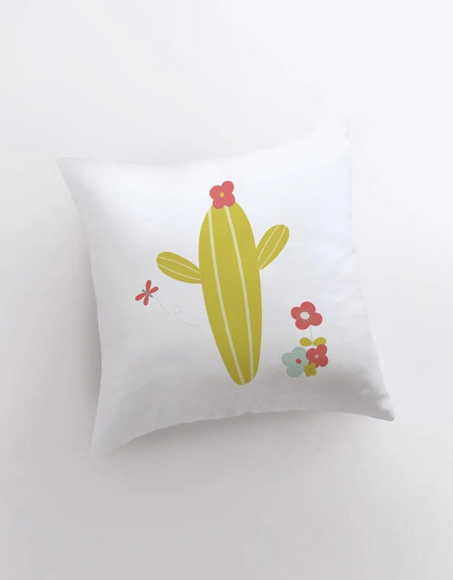 Load image into Gallery viewer, Lime Green Cactus | Pillow Cover | Good Vibes Only | Cactus Pillow | Positive Vibes | South Western | Succulent Pillow | Cactus Pillow Case by UniikPillows
