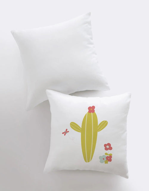 Load image into Gallery viewer, Lime Green Cactus | Pillow Cover | Good Vibes Only | Cactus Pillow | Positive Vibes | South Western | Succulent Pillow | Cactus Pillow Case by UniikPillows
