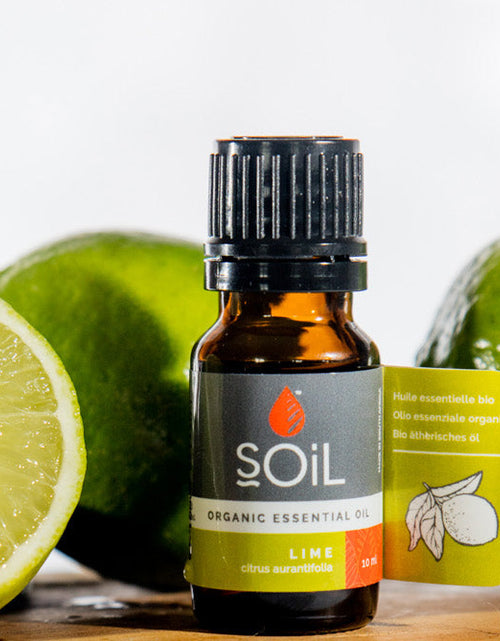 Load image into Gallery viewer, Organic Lime Essential Oil (Citrus Aurantifolia) 10ml by SOiL Organic Aromatherapy and Skincare
