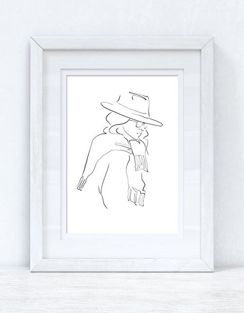 Load image into Gallery viewer, Line Work Woman City Simple Home Bedroom Dressing Room Wall Decor Print by WinsterCreations™ Official Store
