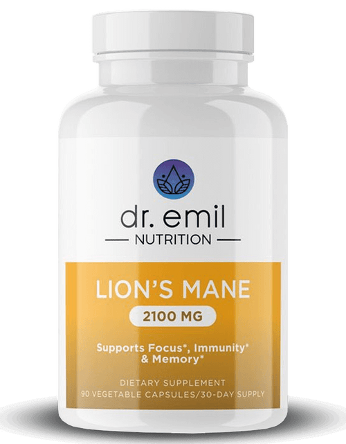 Load image into Gallery viewer, Lions Mane Mushroom Capsules by Dr Emil Nutrition
