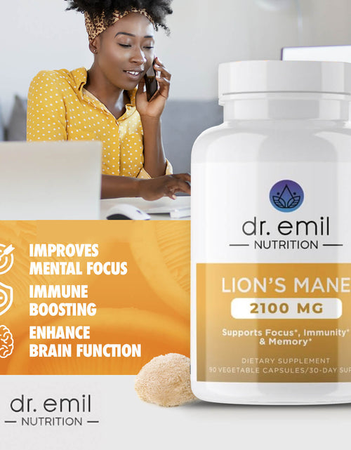 Load image into Gallery viewer, Lions Mane Mushroom Capsules by Dr Emil Nutrition
