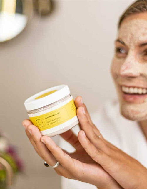 Load image into Gallery viewer, Natural Clay Facial Mask, Exfoliating Mask, Glowing skin Mask by Lizush
