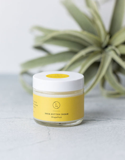 Load image into Gallery viewer, Grapefruit Shea Butter Body Cream, Shea Body Lotion by Lizush
