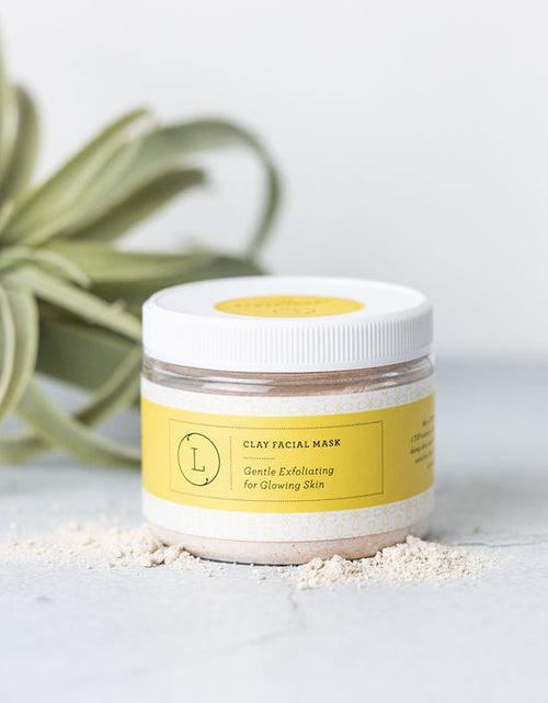 Load image into Gallery viewer, Natural Clay Facial Mask, Exfoliating Mask, Glowing skin Mask by Lizush
