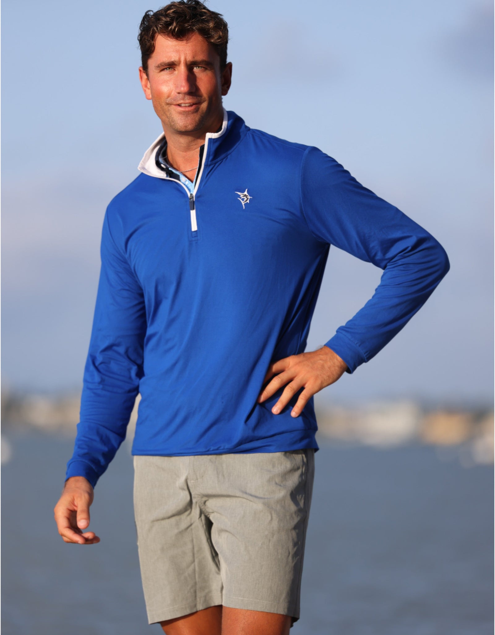 Long Beach Quarter Zip Ultra Soft Lightweight