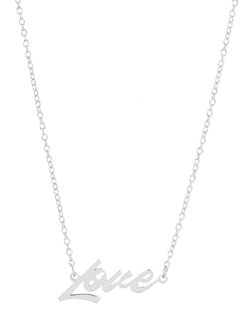 Load image into Gallery viewer, Love Script Necklace by eklexic jewelry
