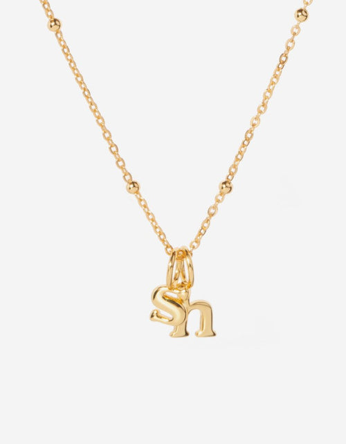 Load image into Gallery viewer, Initial Necklace by Little Sky Stone

