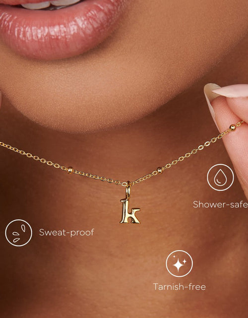 Load image into Gallery viewer, Initial Necklace by Little Sky Stone
