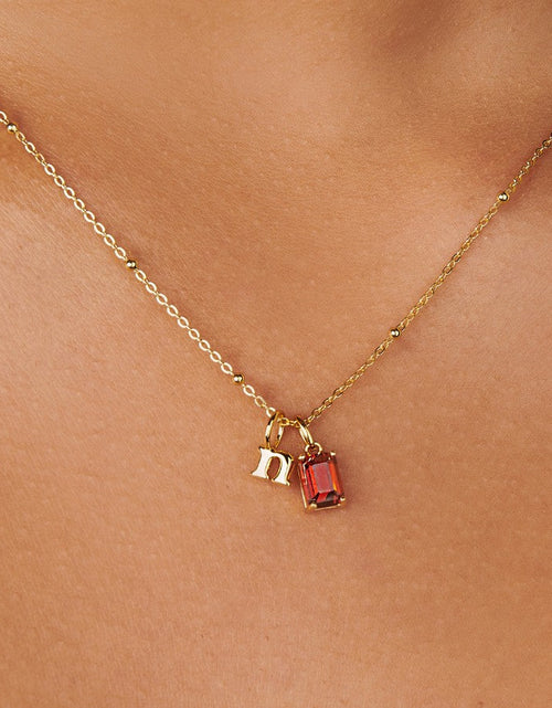 Load image into Gallery viewer, Initial Necklace by Little Sky Stone
