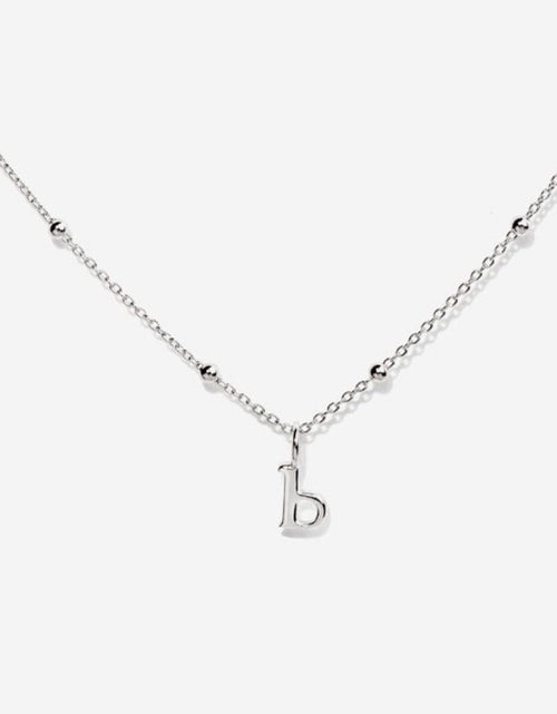 Load image into Gallery viewer, Initial Silver Necklace by Little Sky Stone
