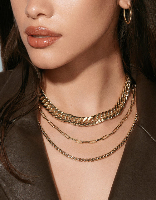 Load image into Gallery viewer, Luciana Box Chain Necklace by eklexic jewelry
