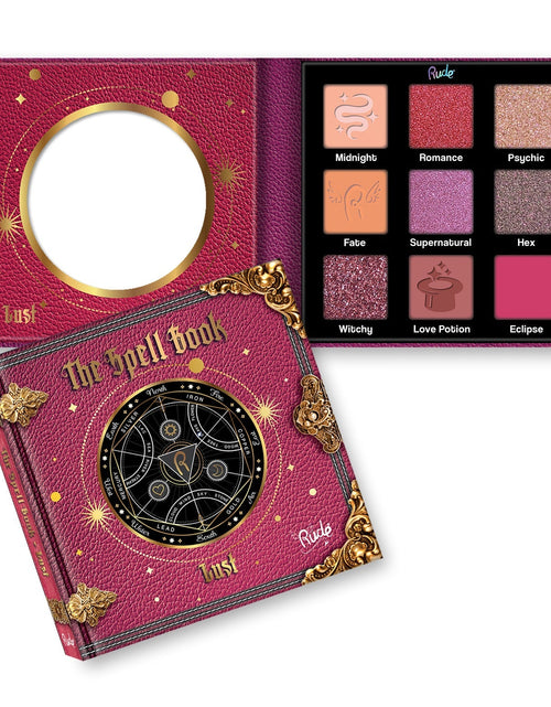 Load image into Gallery viewer, RUDE The Spell Book Smooth and Blendable Eyeshadow Palette - Lust
