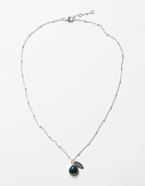 Load image into Gallery viewer, March Bloodstone Birthstone Necklace by Tiny Rituals
