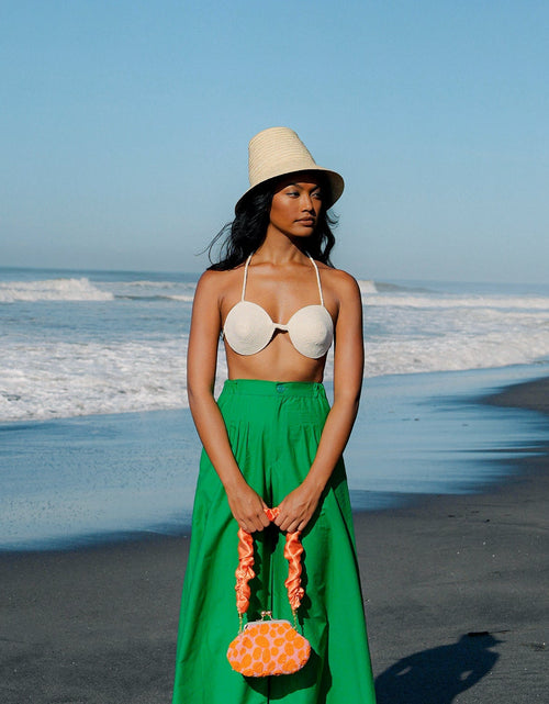 Load image into Gallery viewer, MARGO Palm Straw Hat in Nude by BrunnaCo
