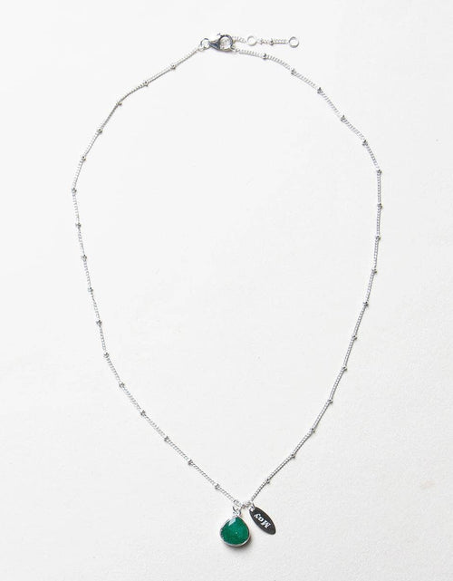Load image into Gallery viewer, May Emerald Birthstone Necklace by Tiny Rituals
